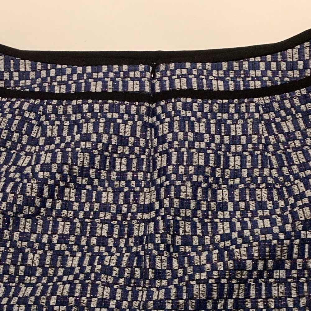 Mini Skirt MARCS Women’s Tweed Geo Gingham Check Size 12 - Picture 4 of 5